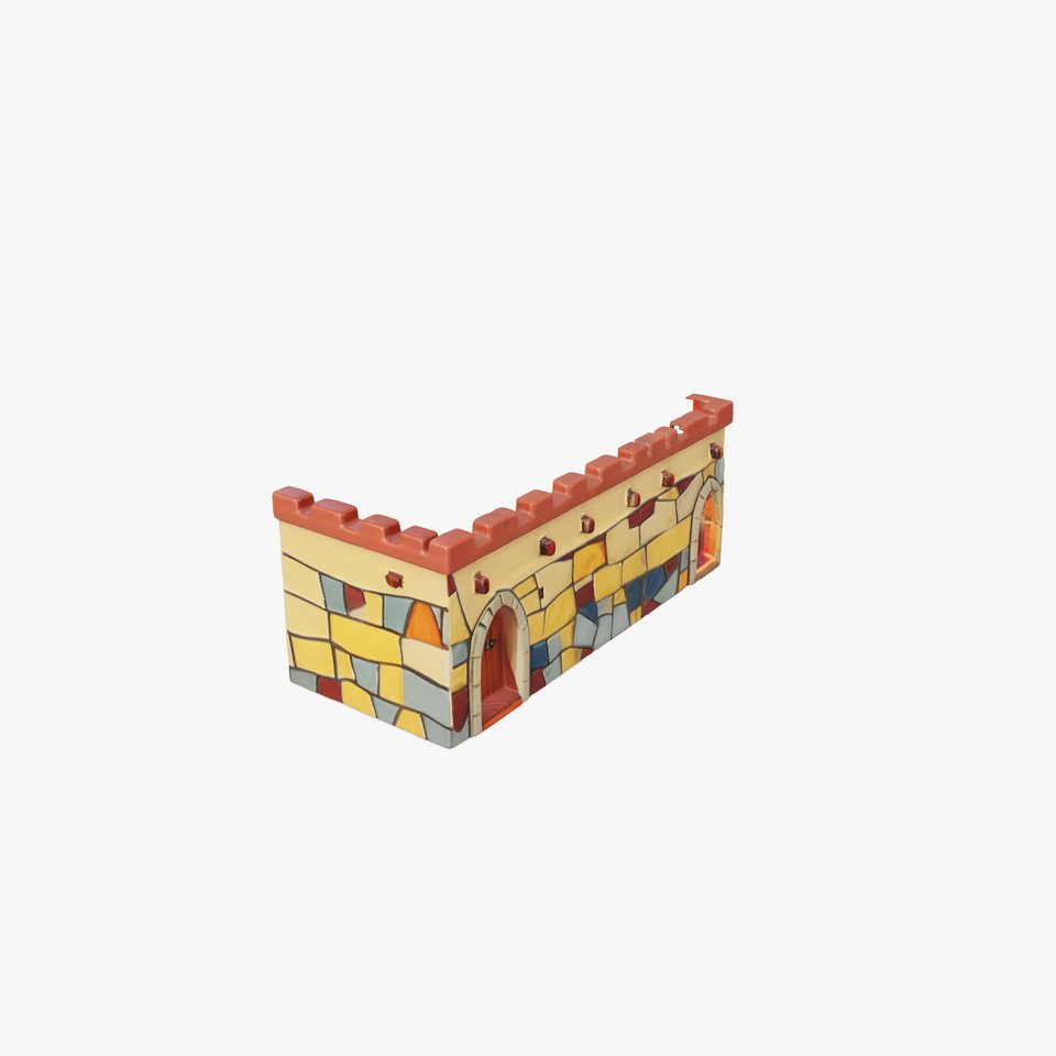Colorful Castle Wall model pack